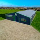 Vue aérienne du bâtiment CAZA'BOX